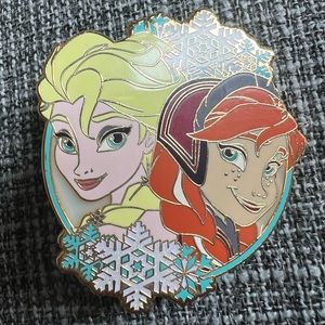 Disney Anna and Elsa Stained Glass FANTASY Pin